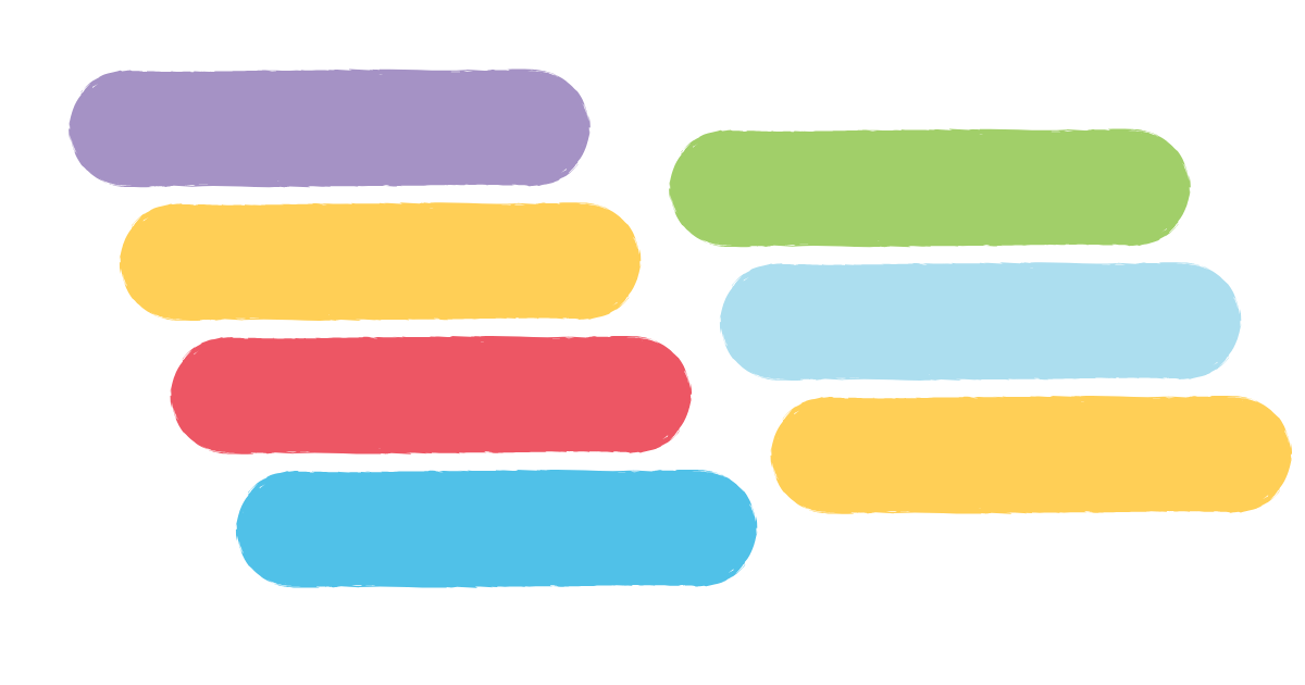 Abstract illustration representing how branding is applied consistently across blog, social media, and email content.