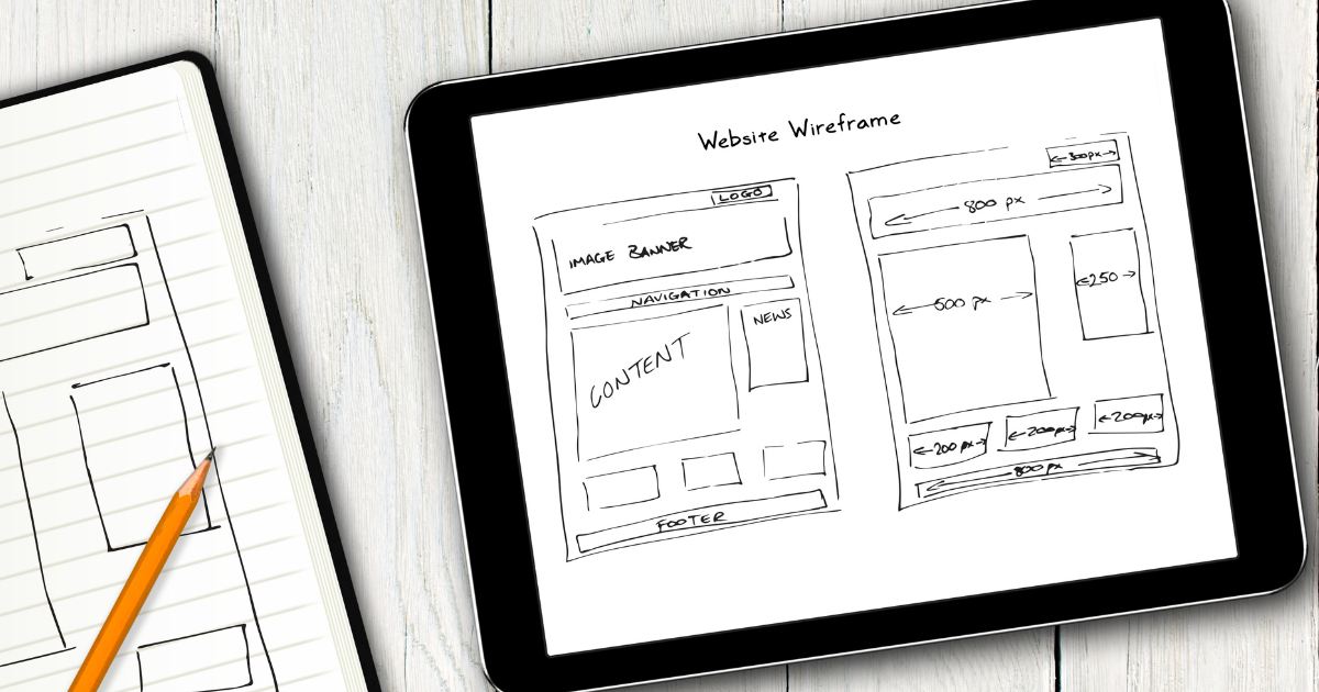 Abstract illustration representing how branding is applied to a small business website.